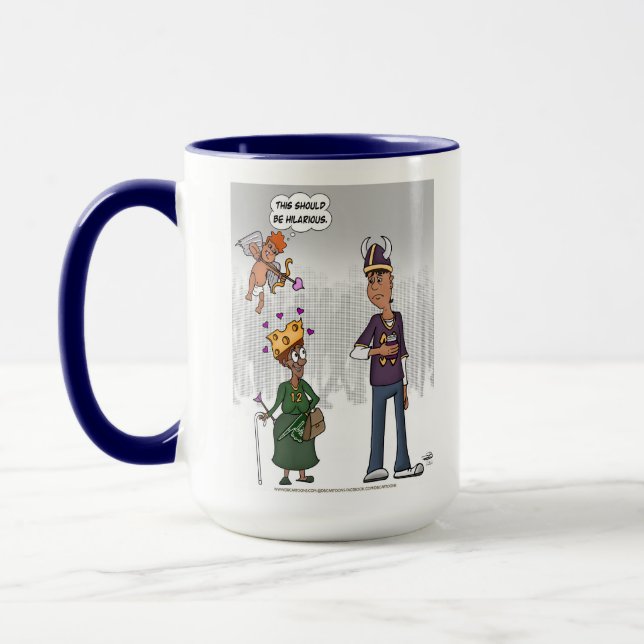 Mug Boug de café cupide Hilarious (15 Once) (Gauche)