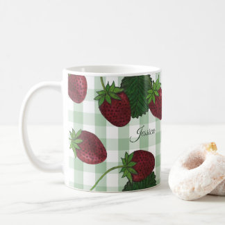 Mug Boug de café de la vigne de fraise personnalisée