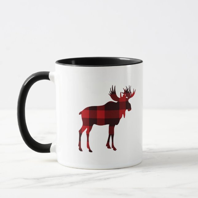 Mug Boug de café d'orignal Plaid Red Buffalo (Gauche)