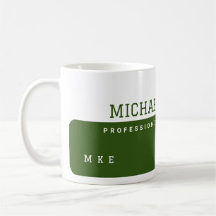 Mug Boug de café semi-vert de la profession moderne av