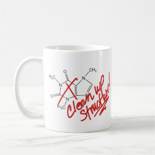 Mug Boug de caféine pour chimistes - Nettoyer la struc