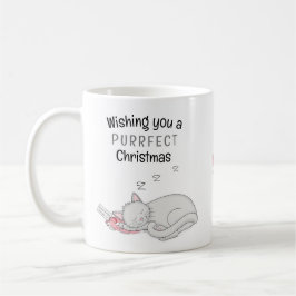 Mug Boug de chat couché de Noël