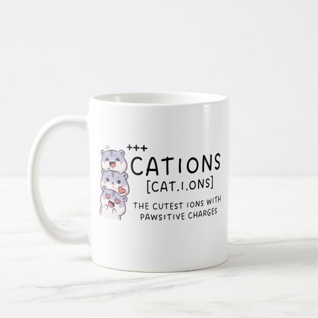 Mug Boug de chimie mignonne, Idée cadeau de chimie, Ca (Gauche)