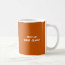 Boug de code hexadécimal couleur orange brûlé