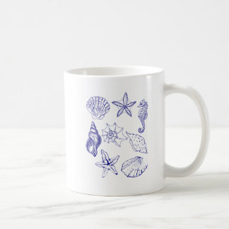 Mug Boug de coquillages marins - Ligne bleue Coupe d'o