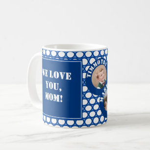 Mug Boug de la Fête des Mères Polka-Dot personnalisabl