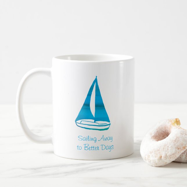 Mug Boug de voilier personnalisé (Avec donut)