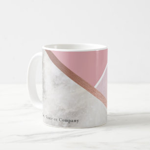 Mug Boug en marbre de cuivre or Rose personnalisé