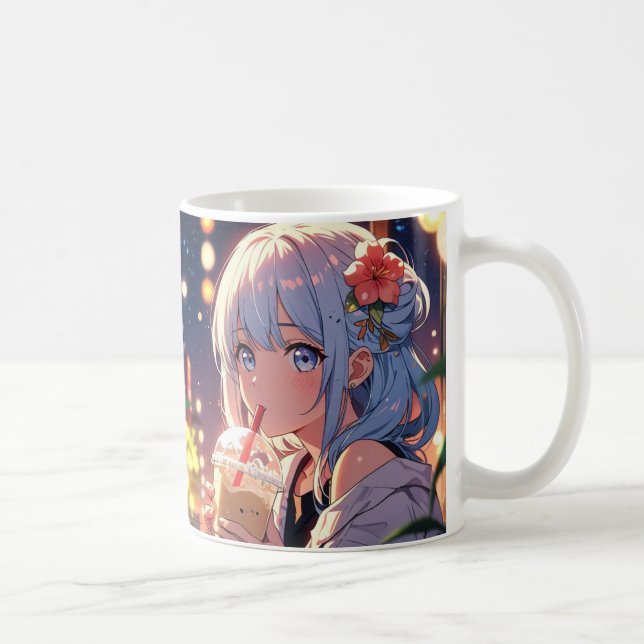 Mug Boug floral sauvage - Aquarelle Peony & Cherry (Droite)