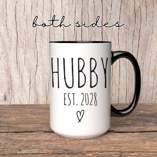 Mug Boug Hubby Personnalisé, Cadeau Mariage, Cadeau An
