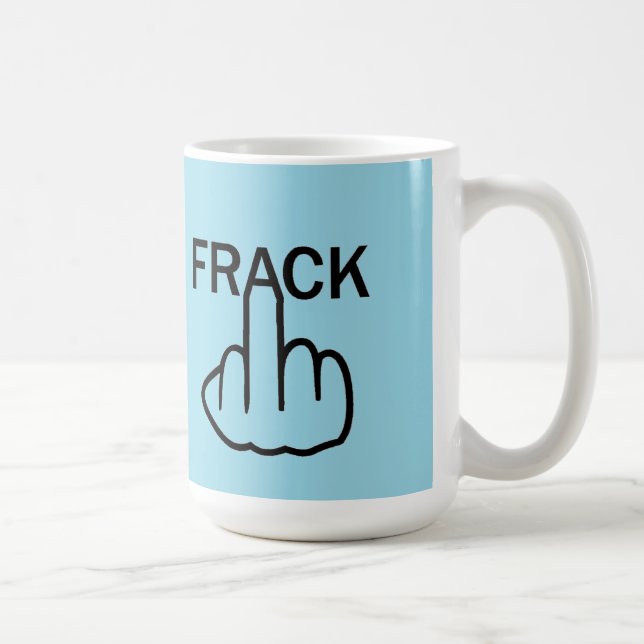 Mug Boug Oiseau Flipping Stop Fracking (Droite)