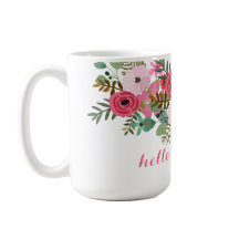 Boug personnalisé floral moderne Hello Beautity