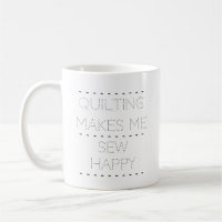 Boug personnalisé "Quilting...Sew Happy"