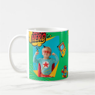 Mug "Boug pour enfants personnalisée - Superhero Nom D