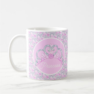 Mug Boug Tiara rose et argent personnalisable