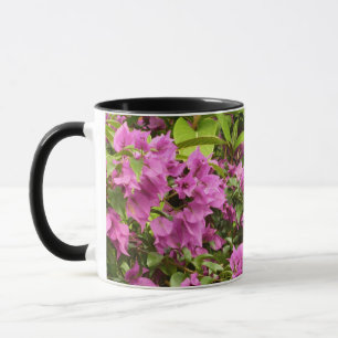 Mug Bougainvillées tropicales violettes