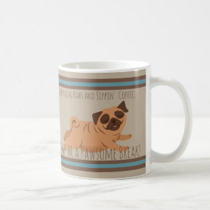 Mug Bouge De Café Adorable Avec Carlin
