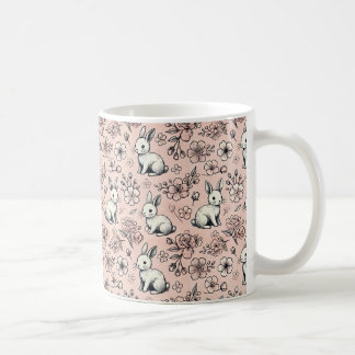 Mug Bouge de gribouillis floral - Adorable et esthétiq