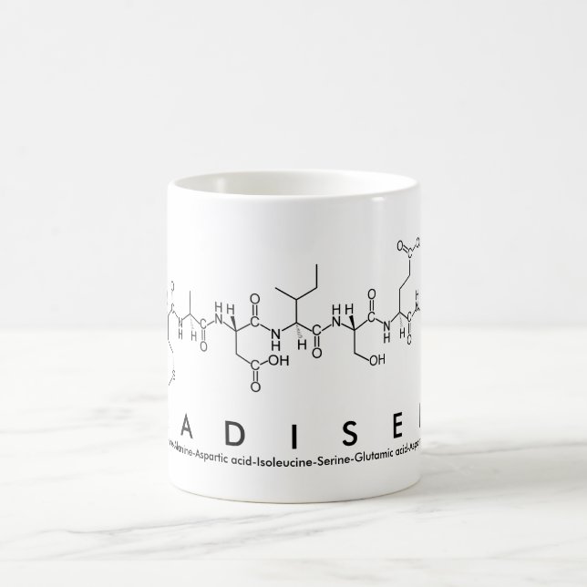 Mug Bouge de nom du peptide Madisen (Centre)