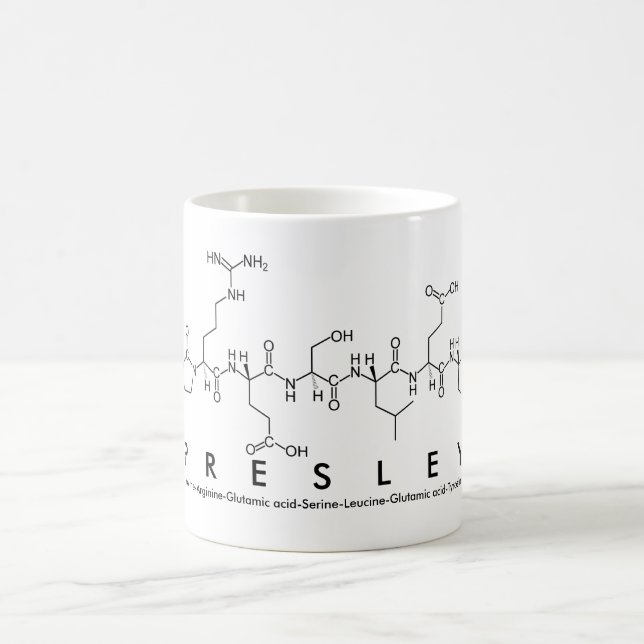 Mug Bouge de nom du peptide Presley (Centre)
