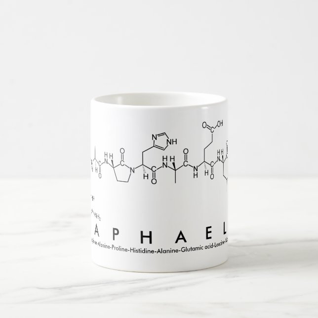 Mug Bouge de nom du peptide Raphaela (Centre)