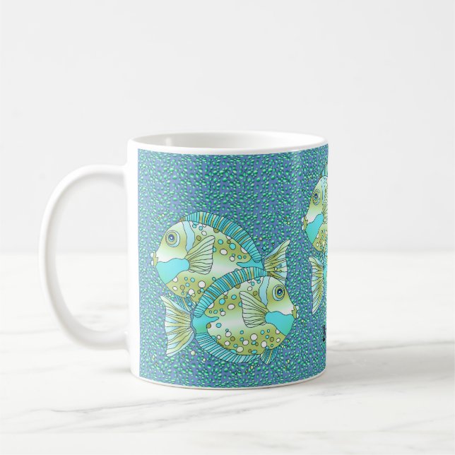 Mug Bouge de poisson bleu (Gauche)