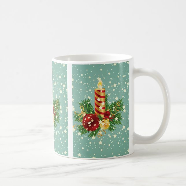 Mug Bougie De Noël Et Flammes De Neige (Droite)