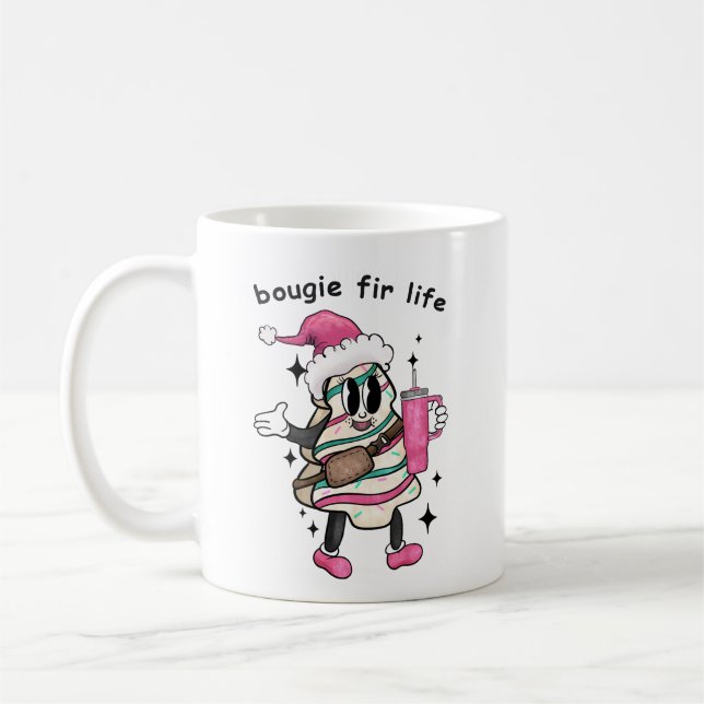 Mug Bougie Fir Life, Boujee Christmas Tree, Cadeau de  (Gauche)