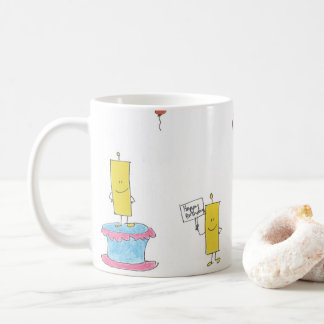 Mug Bougies et ballons d'anniversaire