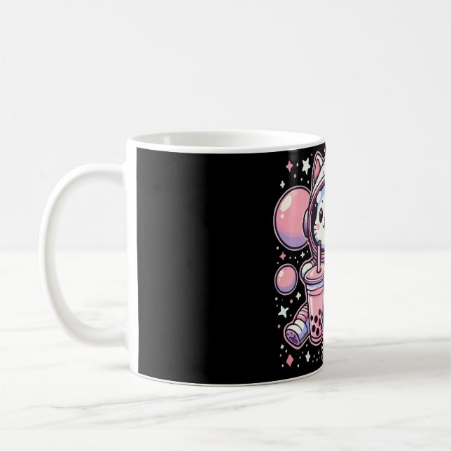 Mug Boule De Chat Boba Tea Dans L'Anime De L'Astronaut (Gauche)