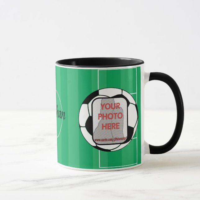 Mug Boule de football photo personnalisable (Droite)