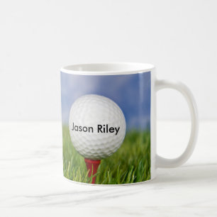 Mug Boule de golf sur tee rouge