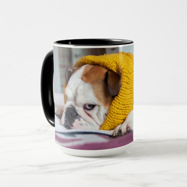 Mug Bouledogue anglais des images | de Getty (Devant gauche)