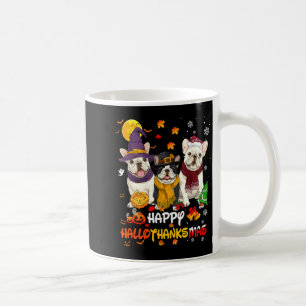 Mug Bouledogue Français Joyeux Hallothanksmas Amoureux