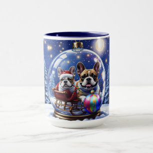 Mug Bouledogue français Noël French Bulldog