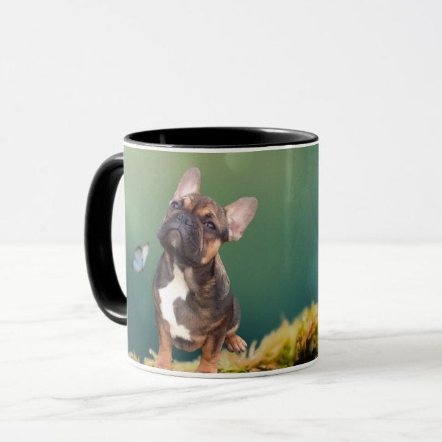Mug Bouledogue français papillon Bouledogue Français (Devant gauche)
