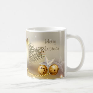 Mug Boules, Bells et étoiles d'or