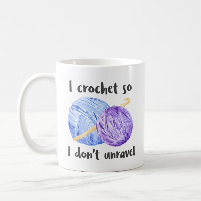 Mug Boules de crochet de fil (Gauche)
