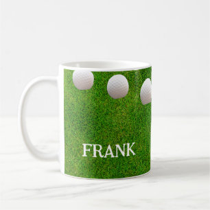 Mug Boules de golf sur herbe fraîchement coupée Person