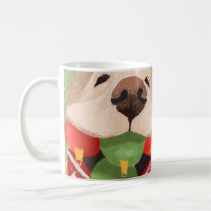 Mug Boules de Noël Retriever doré Bouche Cadeau mignon