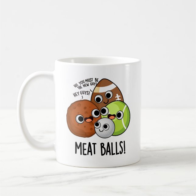 Mug Boules de viande amusant jeu de nourriture (Gauche)