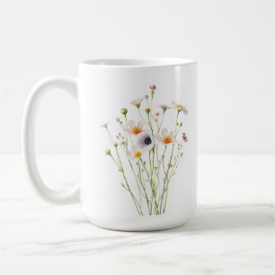 Mug Bouquet aquarelle de fleurs sauvages