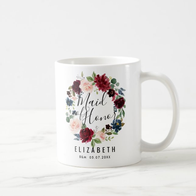 Mug Bouquet Bourgogne | Maid of Honor (Droite)