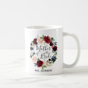 Mug Bouquet Bourgogne Mère de la mariée