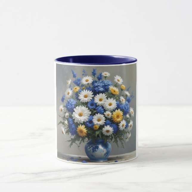 Mug Bouquet de fleurs Elégante aquarelle (Centre)