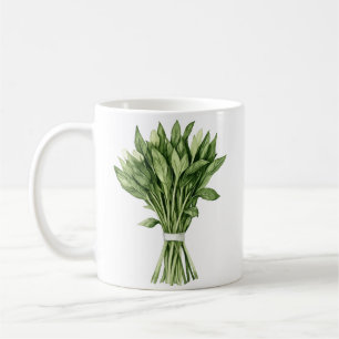 Mug Bouquet de Mariage d'aquarelle de verdure