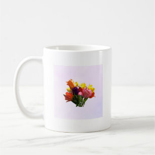 Mug Bouquet de printemps avec les tulipes et la jonqui