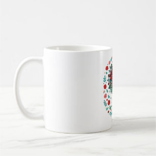 Mug Bouquet de rose rouge à main de squelette Cadeau d