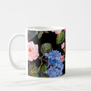 Mug Bouquet de roses roses victoriennes.