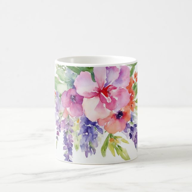 Mug Bouquet floral aquarelle (Centre)